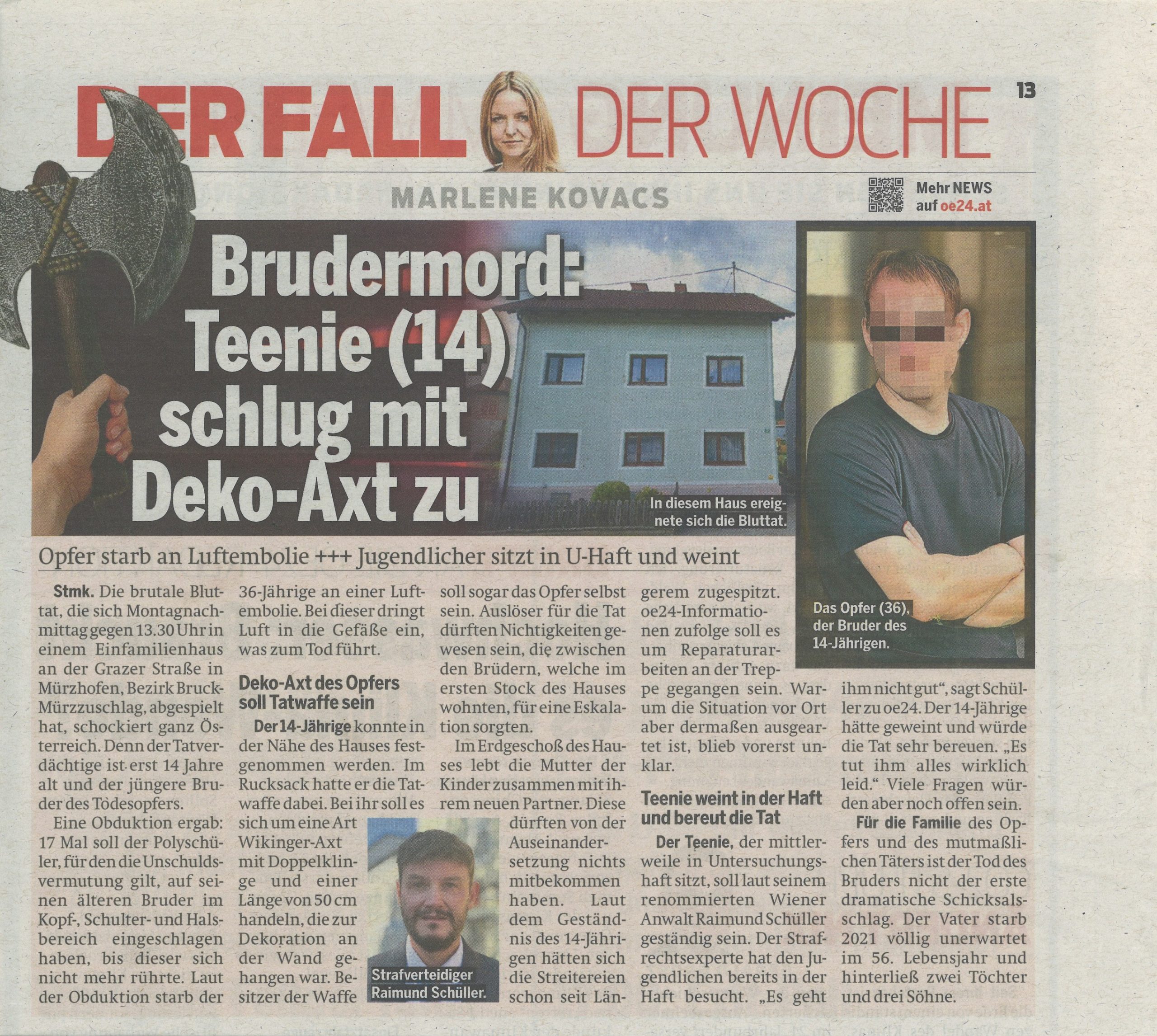 Mordfall im obersteirischen Kindberg